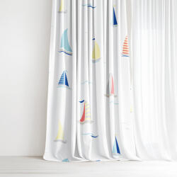 Goldea draperie 100% bumbac - bărci cu pânze 280x150 cm