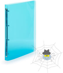 KARTON P+P PP Gyűrűskönyv A4, 4 gyűrűs 2cm gerinc áttetsző - kék