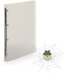 KARTON P+P PP Gyűrűskönyv A4, 4 gyűrűs 2cm gerinc áttetsző - füst