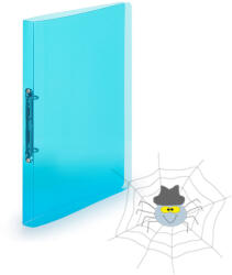 KARTON P+P PP Gyűrűskönyv A4, 2 gyűrűs 2cm gerinc áttetsző - kék