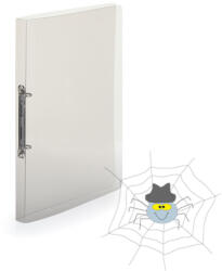 KARTON P+P PP Gyűrűskönyv A4, 2 gyűrűs 2cm gerinc áttetsző - füst