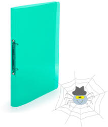 KARTON P+P PP Gyűrűskönyv A4, 2 gyűrűs 2cm gerinc áttetsző - zöld