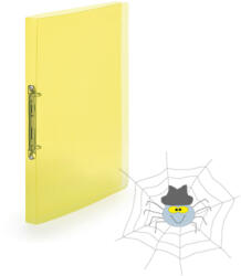 KARTON P+P PP Gyűrűskönyv A4, 2 gyűrűs 2cm gerinc áttetsző - sárga