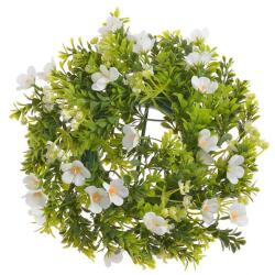  Coronita verdeata artificiala+floricele pentru decoratiuni florale (3138)