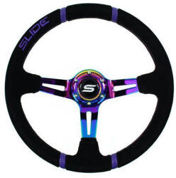 SLIDE Steering wheel SLIDE 350mm offset: 90mm Suede NeoChrome