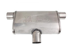 TURBOWORKS Rear Center Muffler 70mm TurboWorks LT 409SS 355mm - llracing - 32 570 Ft