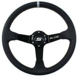 SLIDE Steering wheel SLIDE 350mm offset: 90mm Carbon Silver Strip