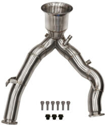 TURBOWORKS Downpipe Audi A6 A7 C8 A8 S4 S5 Q8 VW Touareg Porsche Panamera EA839 OPF Delete