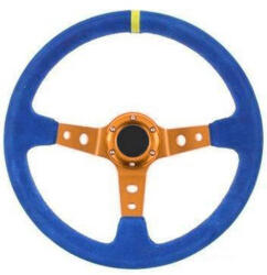 MTUNING Steering wheel Pro 350mm offset: 80mm Suede Blue