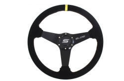 SLIDE Steering wheel SLIDE 350mm offset: 20mm Suede Yellow