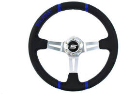SLIDE Steering wheel SLIDE 350mm offset: 90mm Suede Blue - llracing - 23 850 Ft