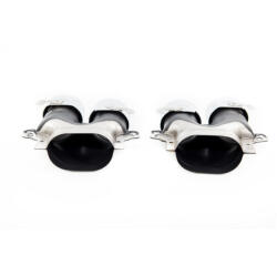 MTUNING Exhaust Tail Pipes Chrome Round suitable for MERCEDES E-Class (W213) Sedan (S213) T-Model GLC (X253) GLC Coupe (C253) E-Class (A238) Convertible E-Class (C238) Coupe Facelift 2020-2023