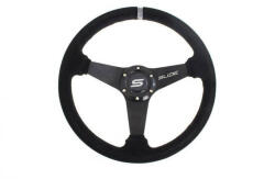 SLIDE Steering wheel SLIDE 350mm offset: 20mm Suede Silver