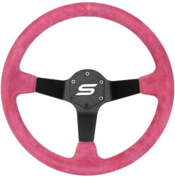 SLIDE Steering wheel SLIDE 350mm offset: 90mm Suede Pink