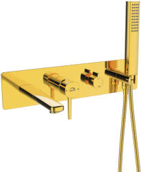 Laveo POLA kádcsap rejtett beépítésre zuhanszettel, arany (BAP_G11P)