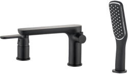 Laveo DIMA süllyesztett kádcsap, 3 részes, fekete (BQD_713D)