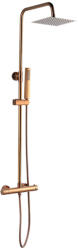 Laveo POLA fali zuhanyszett termosztátos csappal, rose gold (PLA_80TD)