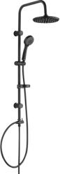 Laveo CENTO zuhanyszett csappal, fekete (PKC_70OX)