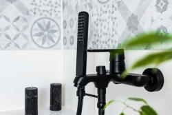 Laveo DIMA kádcsap zuhanyszett nélkül, fekete (BQD_710D)