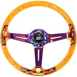 SLIDE Steering wheel SLIDE 350mm offset: 70mm NeoChrome Acrylic Orange