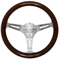 MTUNING Steering wheel 350mm Wood Silver - llracing - 56 096 Ft