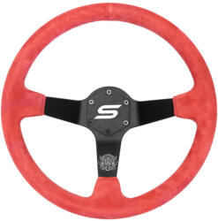SLIDE Steering wheel SLIDE 350mm offset: 90mm Suede Red - llracing - 24 920 Ft