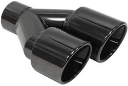 MTUNING Exhaust Tip 89mmx2 enter 63mm Black Chrome Left