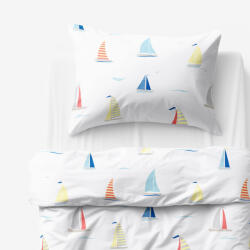 Goldea gyermek pamut ágyneműhuzat - vitorlások 140 x 200 és 70 x 90 cm