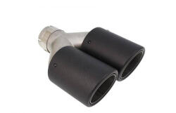 MTUNING Exhaust Tip 114mmx2 enter 76mm Carbon Matte - llracing - 44 470 Ft