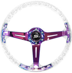 SLIDE Steering wheel SLIDE 350mm offset: 70mm NeoChrome Acrylic Clear
