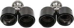 MTUNING Exhaust Tip 101mmx2 enter 76mm Carbon Gloss Set - llracing - 68 410 Ft