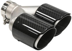 MTUNING Exhaust Tip 89mmx2 enter 57mm Right Carbon Gloss