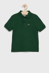 Lacoste gyerek pamut póló zöld, sima - zöld 110 - answear - 25 990 Ft