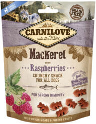 CARNILOVE CARNILOVE Crunchy Snack, Macrou cu Zmeură, recompense funcționale fără cereale câini, imunitate, 200g