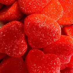 Damel Töltött Epres Szívek Gumicukor (100g)