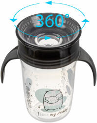 AKUKU itatópohár csöpögésmentes 240 ml 360 fok I love my daddy - kreativjatek