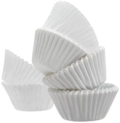  Mini bonbon papír kapszula, fehér-120db-os (T090029)