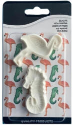  Műanyag fondant kiszúró, Vizicsikó és Flamingó (T08135)