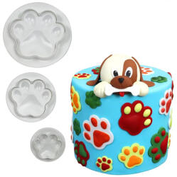 3 darabos rugós fondant kiszúró-Tappancs (T09508)