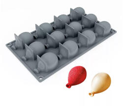  Szilikon forma, mousse forma-12 adag lufi (T07004)