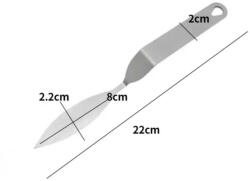 Fém csokoládé levéldísz készítő spatula-4 fajta - 1-es (T12002)