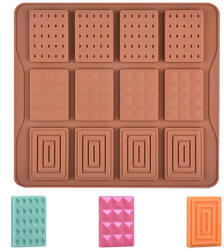 Szilikon mini táblás csokoládé forma-spirál (T10139)