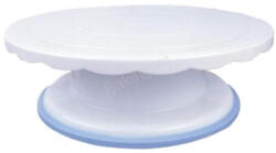 Műanyag forgatható tortaállvány, csipkés, csúszásgátló-27 cm (T010072)