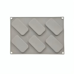  Szilikon forma, mousse forma-6 adag téglalap (T05304)