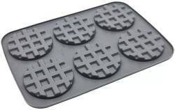 6 adagos szilkon sütőforma-waffel és gofri (W01009)