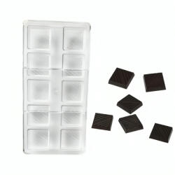  Polikarbonát Bonbon Csokoládé Forma-Csíkos csoki (T13514)