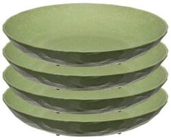 Koziol Club Plate 220 4 db mélytányér készlet szín sötétzöld