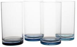 Gimex 4 darabos pohár készlet szín átlátszó/kék kötet 500 ml