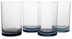 Gimex 4 darabos pohár készlet szín átlátszó/kék kötet 300 ml