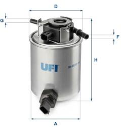 UFI filtru combustibil UFI 24.020. 01 - piesa-auto